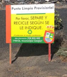 Haría continúa trabajando en la mejora del servicio de puntos limpios del municipio. · foto 2