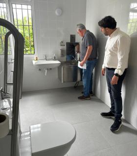 Recta final de los trabajos de adecentamiento y modernización del local social de Barranco las Lajas · foto 2