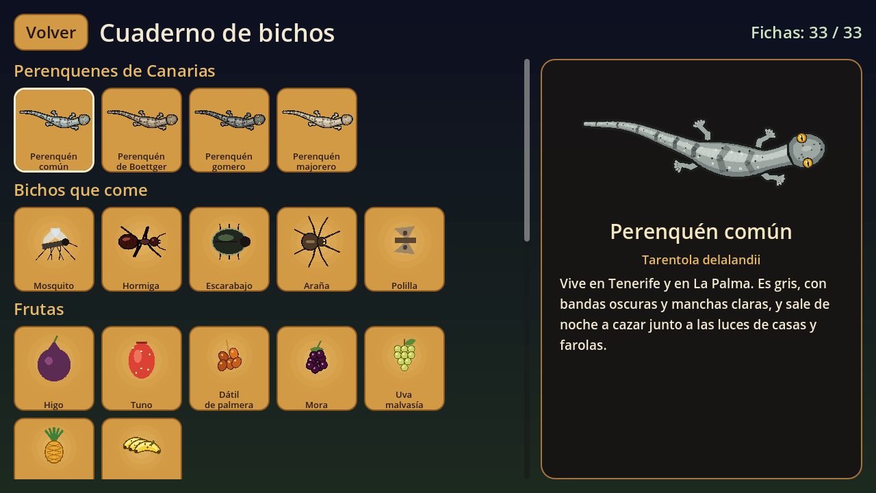 El cuaderno de bichos