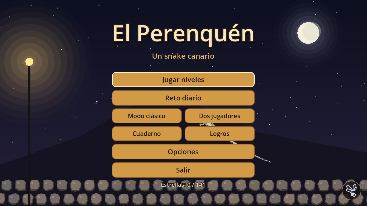 El menú, con su farola y su muro de piedra seca.
