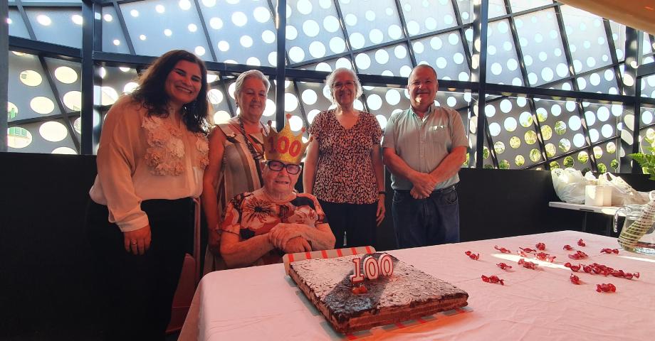 Candelaria: la familia del CERI celebra el 100 cumpleaños de Lola