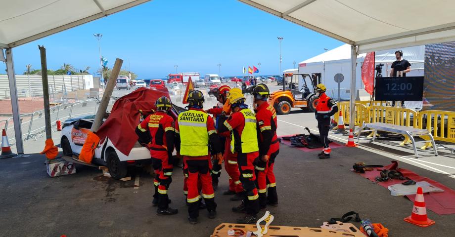 Bomberos de Tenerife, mejor equipo de Canarias en el Encuentro Nacional de Rescate en Accidentes de Tráfico
