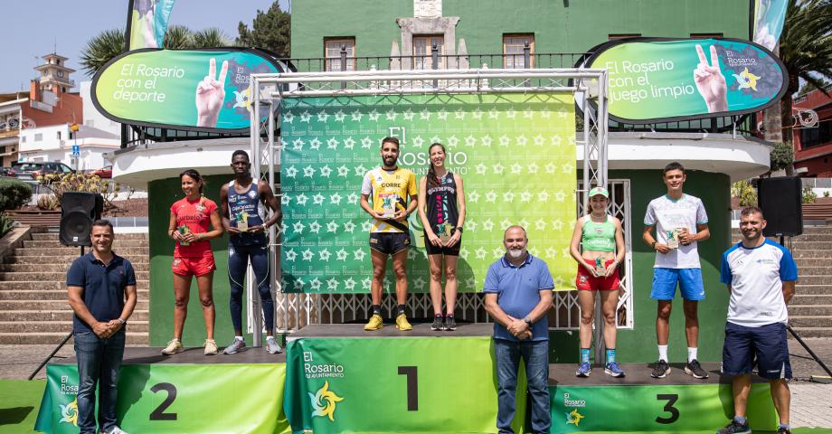 Jairo Paule y Patricia Domínguez ganan la VIII Carrera popular de La Esperanza