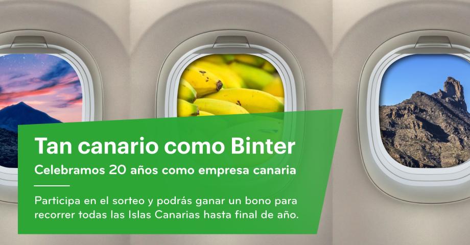 Binter cumple 20 años como empresa canaria