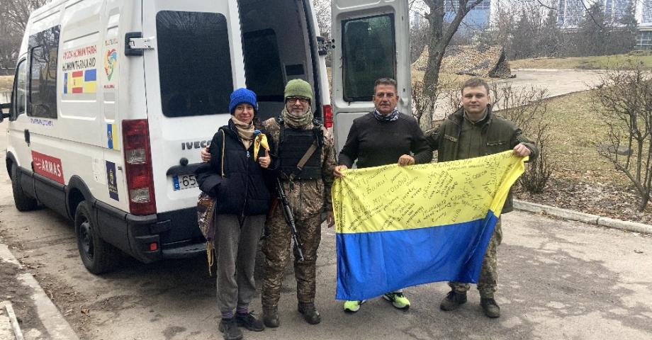 Paco Molina Ruiz: con su asociación benéfica Karuna, representa a Canarias en la guerra de Ucrania