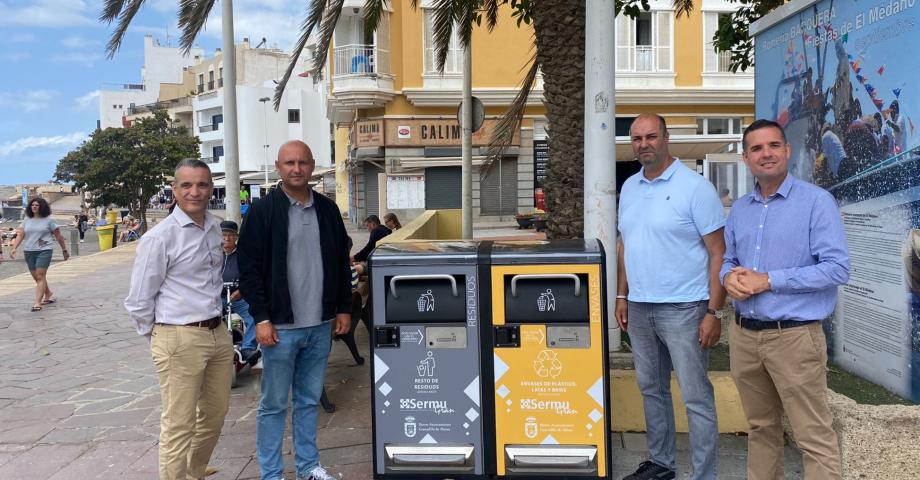 Granadilla de Abona instala las primeras papeleras ‘inteligentes’ que funcionan con energía solar