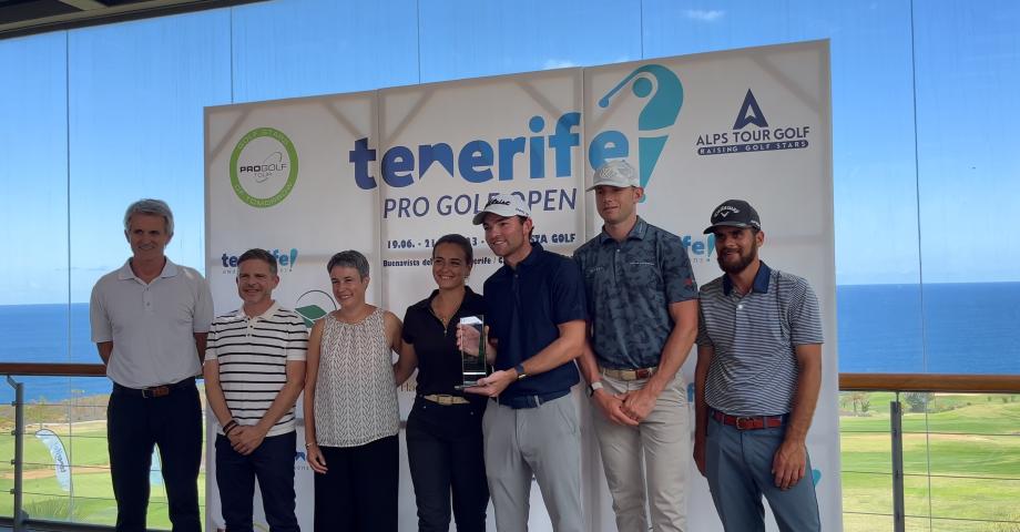 El holandés Lars Keunen, ganador del Tenerife Pro Golf Open