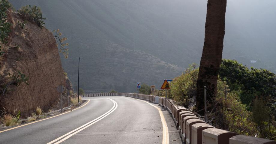 El Cabildo anuncia cortes intermitentes en la GM-1 por obras de estabilización de taludes en Valle Gran Rey