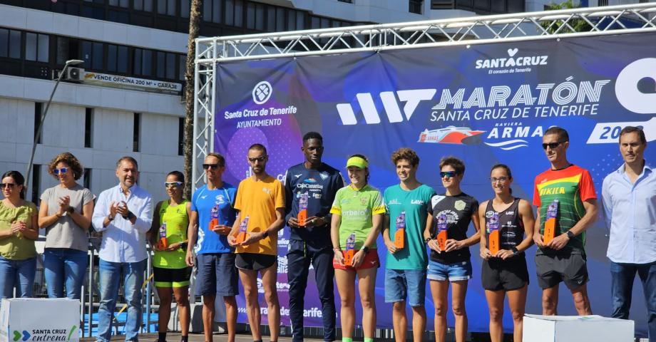 Juan Ramón Sánchez y Lilian Jöesaar se imponen en la IX Maratón de Santa Cruz