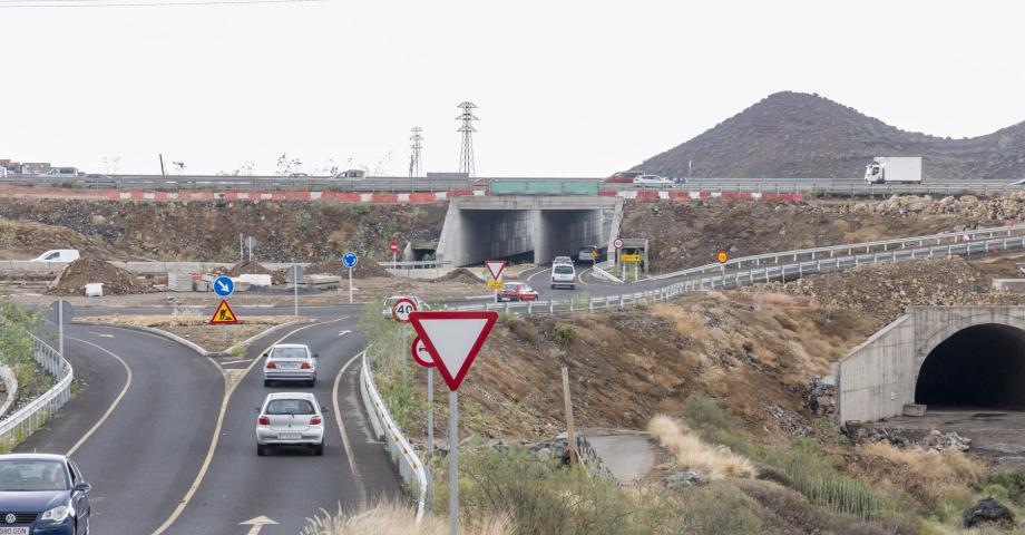 La Consejería de Obras Públicas ejecuta el 85% del presupuesto destinado al proyecto del enlace Chafiras-Oroteanda