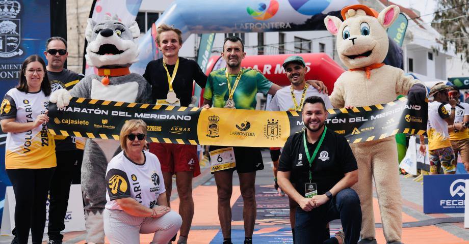 MIGUEL HERAS Y SYLVIA Nordskar GANAN LA Maratón del Meridiano Naviera Armas 2024