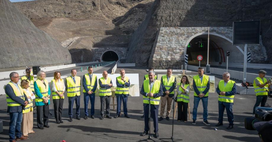 El Gobierno de Canarias pone en servicio los túneles de Faneque