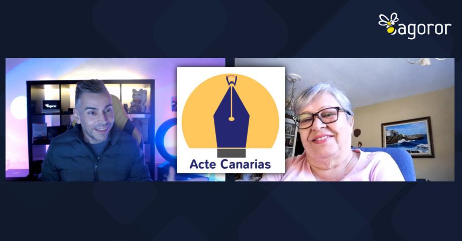 Luisa Chica habla sobre ACTE. Asociación Cultural Canaria De Escritores/As ACTE # Tagoror Podcast 83