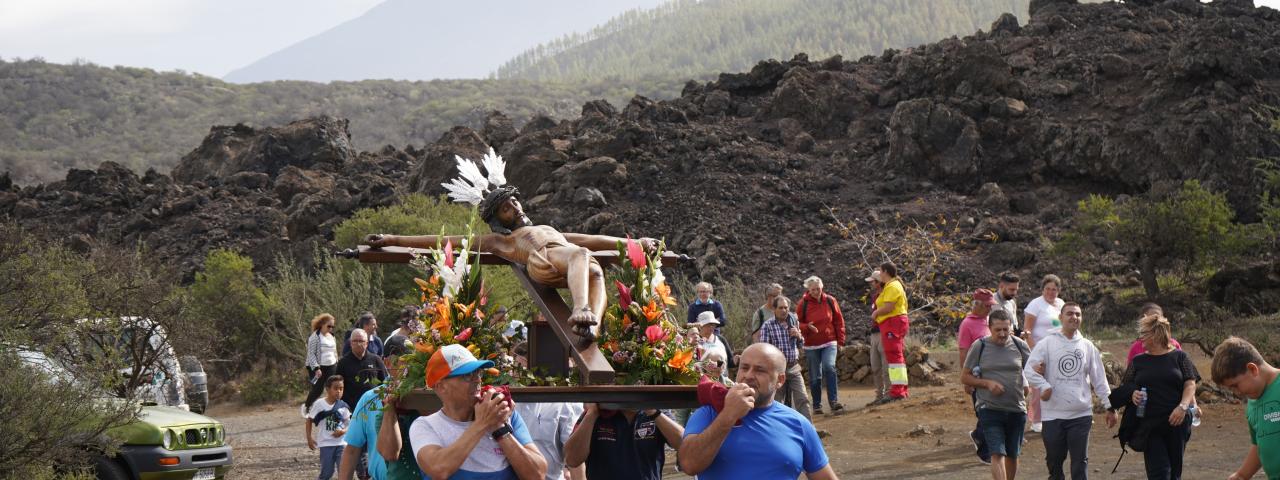 Conmemoración de los 115 años del Chinyero con la rogativa del Santísimo Cristo del Valle
