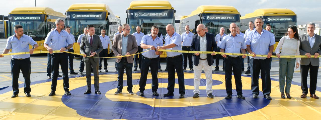 Guaguas Municipales afronta su millonaria demanda de viajeros con la incorporación de doce vehículos a su flota y 83 nuevos conductores antes de Navidad