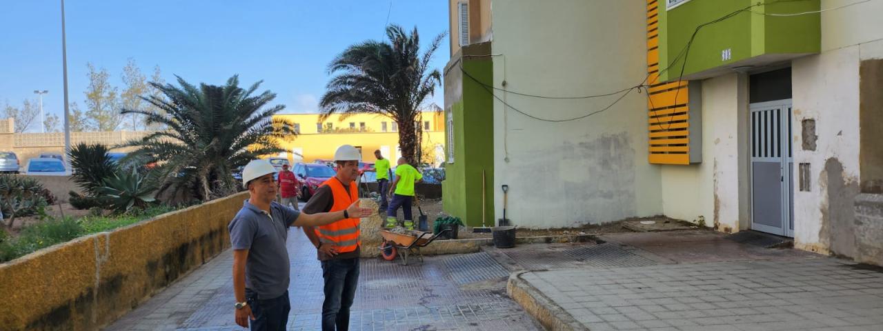 Fomentas da luz verde a la reanudación de las obras para la rehabilitación de las 372 viviendas en Jinámar