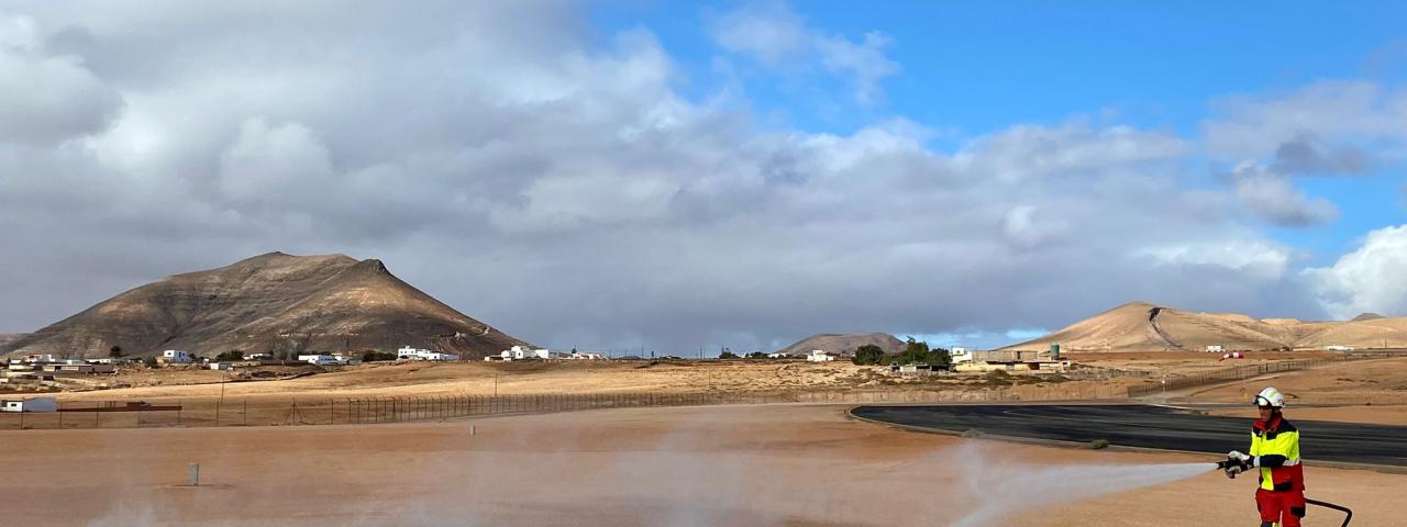 Fuerteventura ya prueba el uso de sistemas aéreos no tripulados en incendios forestales