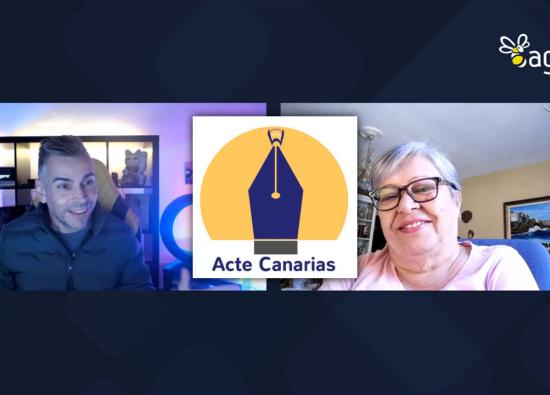 Luisa Chica habla sobre ACTE. Asociación Cultural Canaria De Escritores/As ACTE # Tagoror Podcast 83