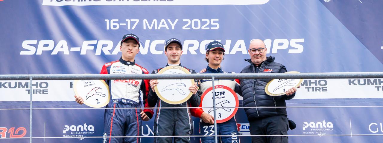 Santi Concepción Jr. sube al pódium en el mítico circuito de spa francorchamps en Bélgica
