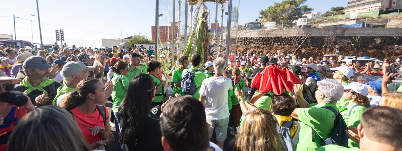 Candelaria despide a la Patrona esperando su regreso el 25 de de octubre