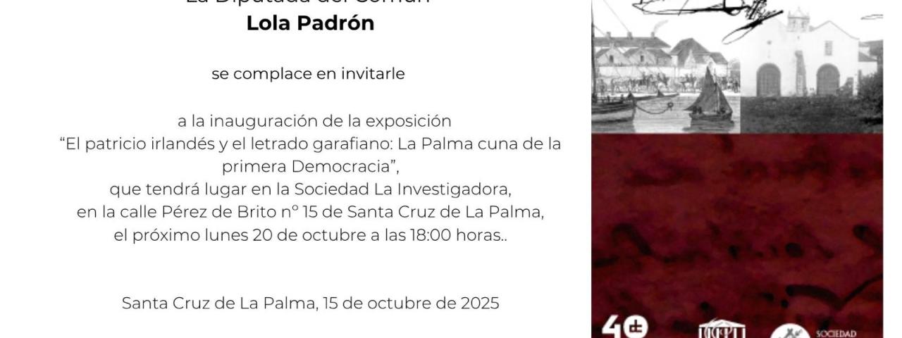 La Diputación del Común continúa con sus actos por el 40 Aniversario en La Palma
