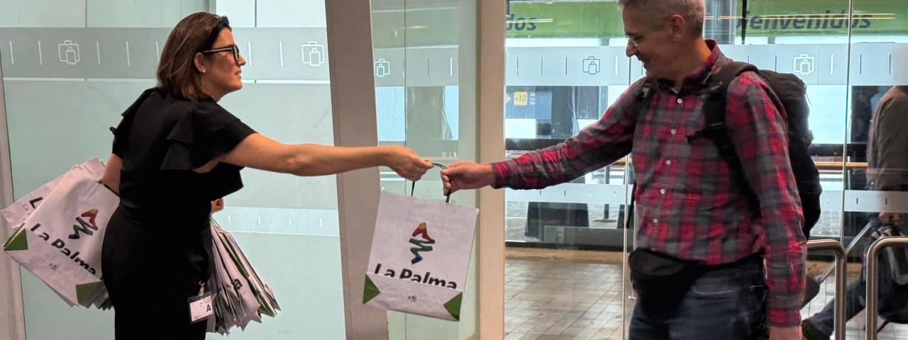 La Palma recibe el primer vuelo procedente de Basilea