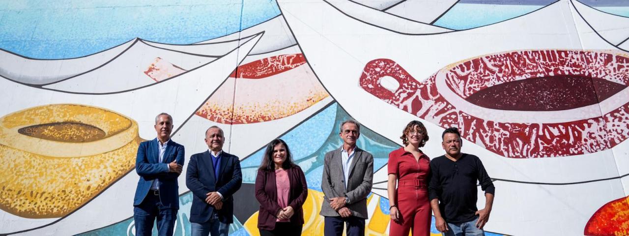 El mural p&uacute;blico m&aacute;s grande de Canarias est&aacute; en Candelaria y lo firma el artista Pepe D&aacute;maso