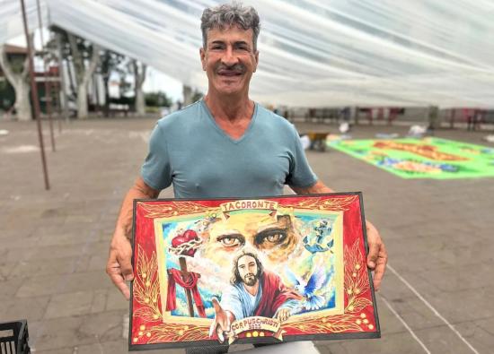 Comienzan los trabajos de elaboración de la alfombra principal del Corpus Christi 2025