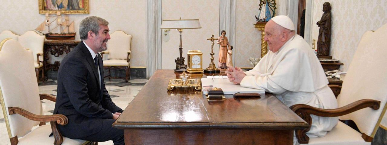 Clavijo destaca que la visita del Papa Le&oacute;n XIV a Canarias es "un espaldarazo a la humanidad y solidaridad del pueblo canario