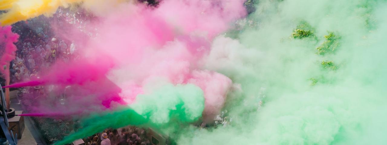 La Gran Polvacera de Los Llanos de Aridane se consolida como cita clave del carnaval palmero