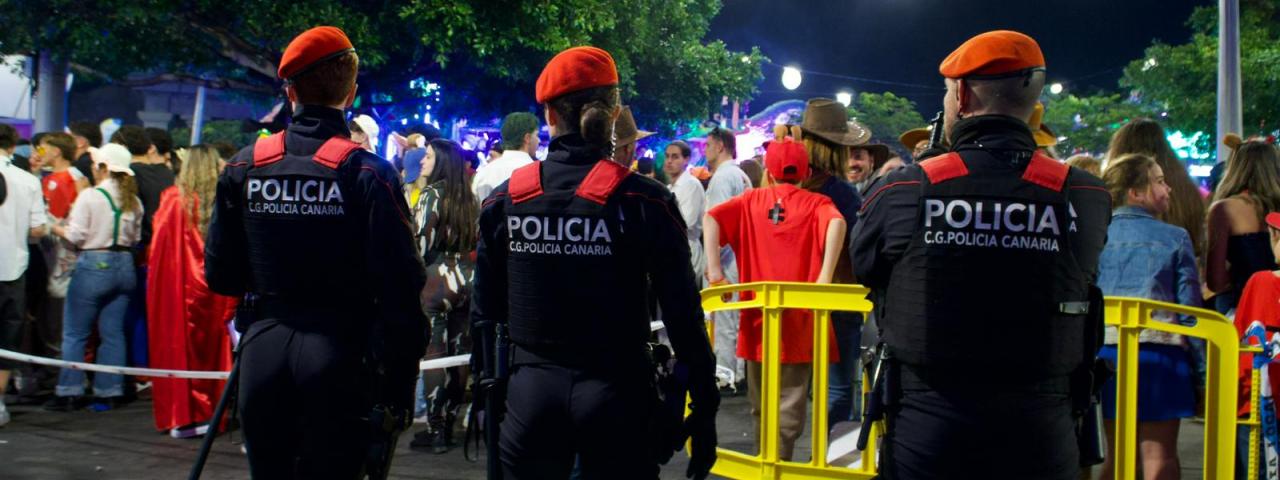 La Policía Autonómica levanta 21 actas, interviene en ocho reyertas y asiste 32 apoyos sanitarios durante el Carnaval de Tenerife y La Palma