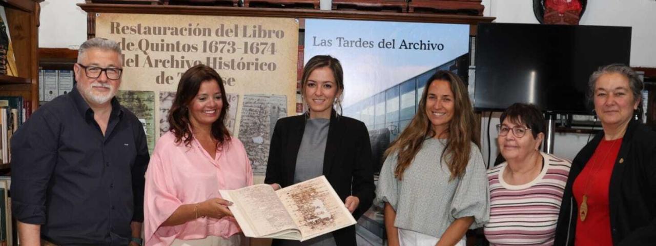 El Cabildo de La Palma restaura El Libro de Quintos del siglo XVIII de Teguise