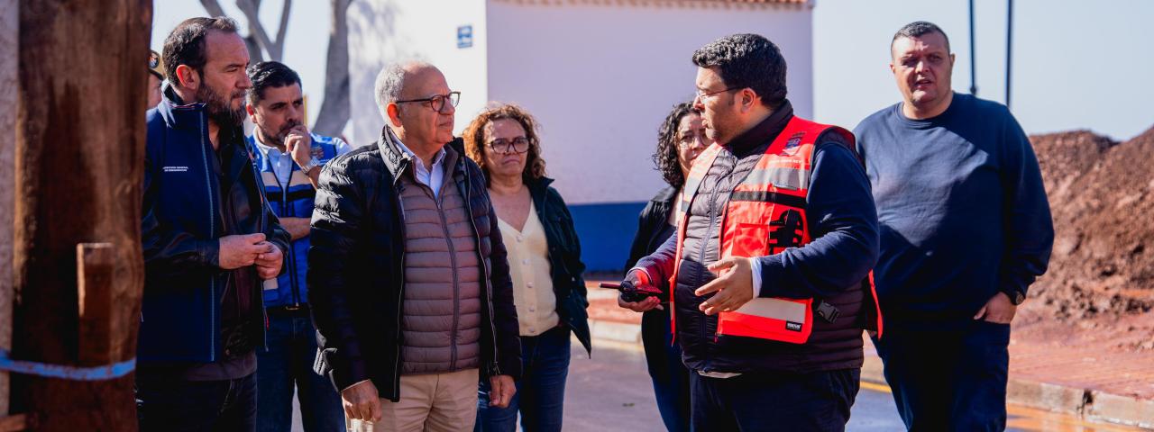 Gobierno de Canarias, Cabildo y Ayuntamiento eval&uacute;an el impacto de la borrasca Therese en Valle Gran Rey