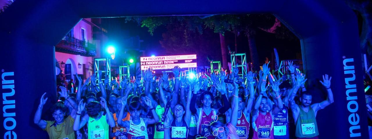 La X Neon Run hace brillar a Los Llanos de Aridane con deporte, m&uacute;sica y luz