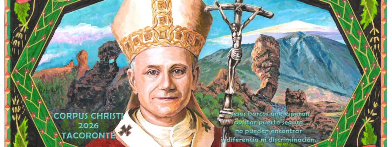 El papa Le&oacute;n XIV ser&aacute; protagonista de la alfombra principal del Corpus Christi de Tacoronte