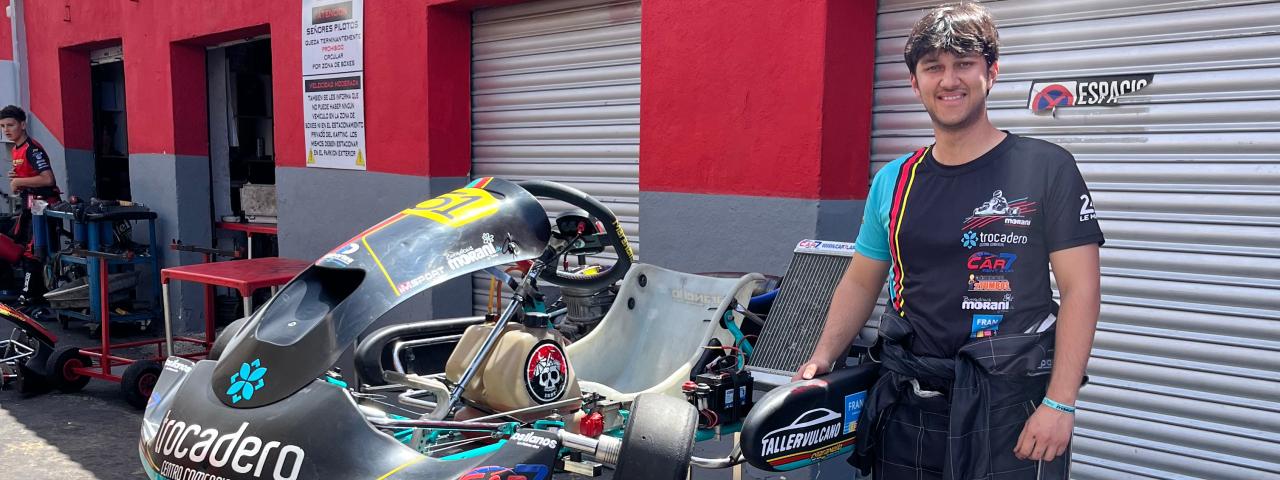 Lenny Moranz compite este fin de semana en la segunda cita del Campeonato de Tenerife de Karting