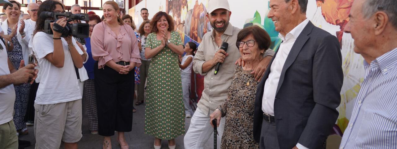 Tacoronte inaugura el mural "Umbral, del artista Víctor Seus