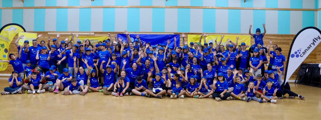Canaryfly reúne a más de 30 familias en el segundo campamento solidario para menores con enfermedades complejas