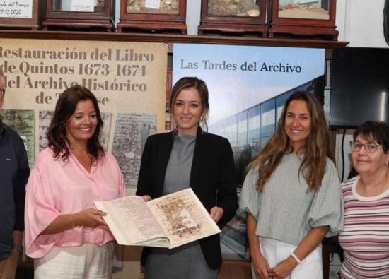 El Cabildo de La Palma restaura El Libro de Quintos del siglo XVIII de Teguise