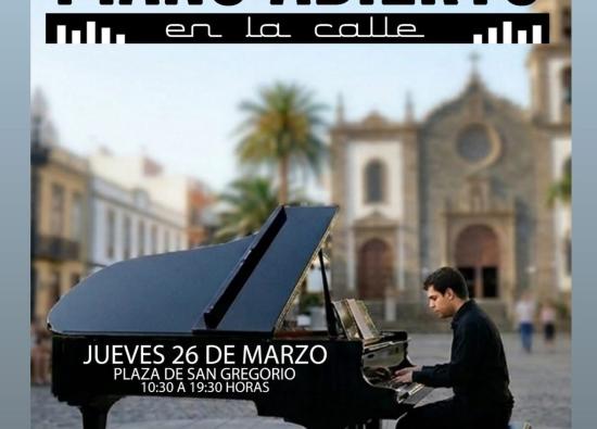 Telde saca la m&uacute;sica a la calle: un piano de cola a disposici&oacute;n del talento ciudadano en San Gregorio