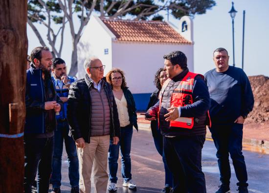 Gobierno de Canarias, Cabildo y Ayuntamiento eval&uacute;an el impacto de la borrasca Therese en Valle Gran Rey