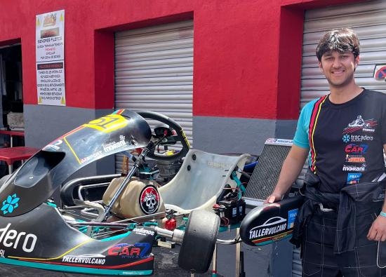 Lenny Moranz compite este fin de semana en la segunda cita del Campeonato de Tenerife de Karting