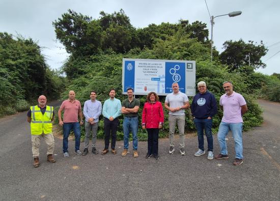 Cabildo y Ayuntamiento concluyen las obras de ampliaci&oacute;n y mejora de la red de agua en la zona alta del municipio